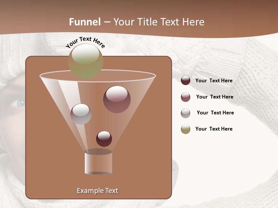 Woman Winter One Woman Only PowerPoint Template