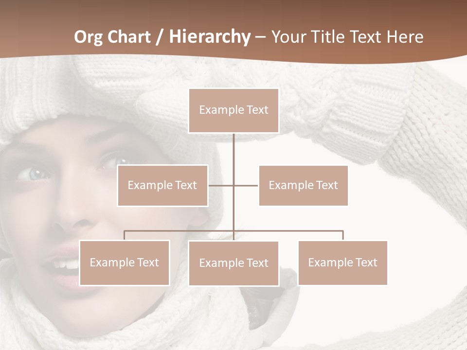 Woman Winter One Woman Only PowerPoint Template