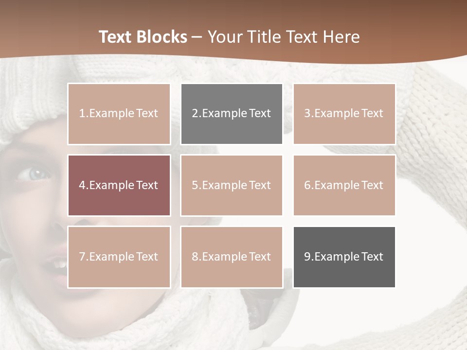 Woman Winter One Woman Only PowerPoint Template