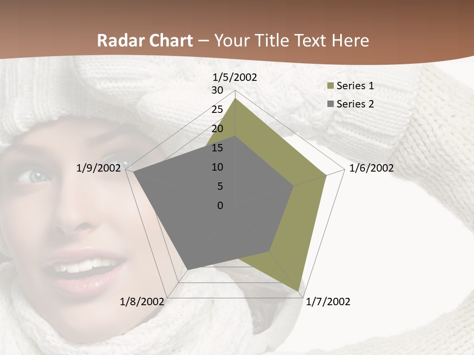 Woman Winter One Woman Only PowerPoint Template