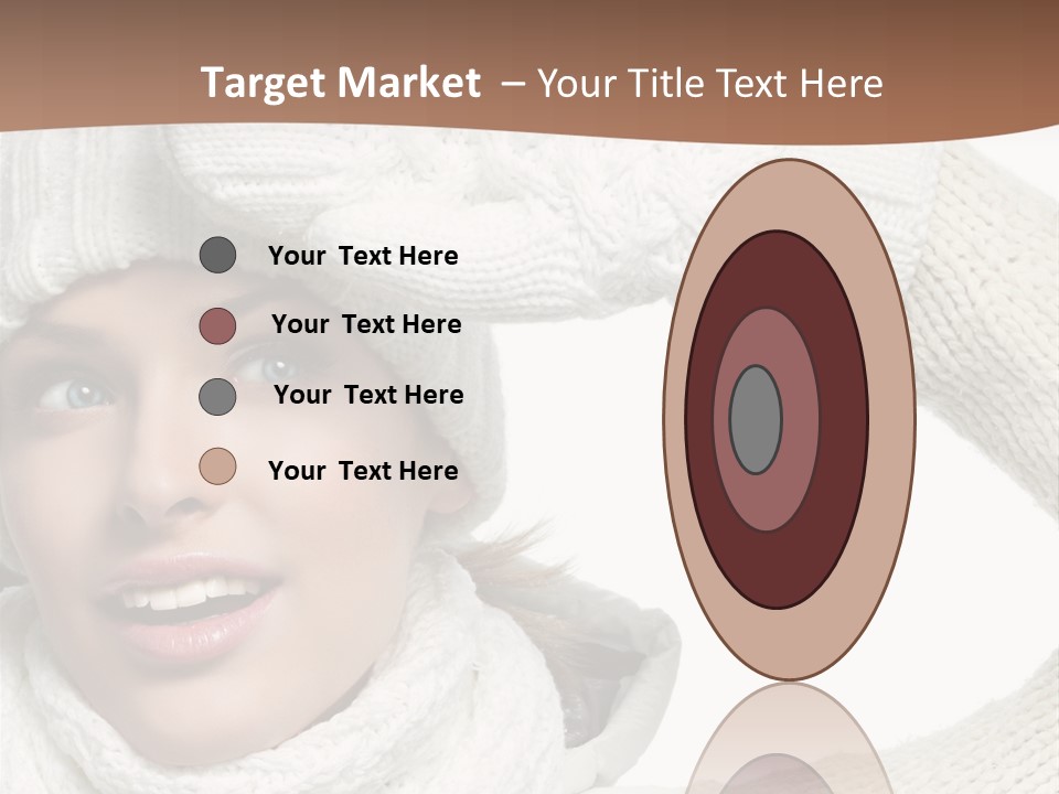 Woman Winter One Woman Only PowerPoint Template