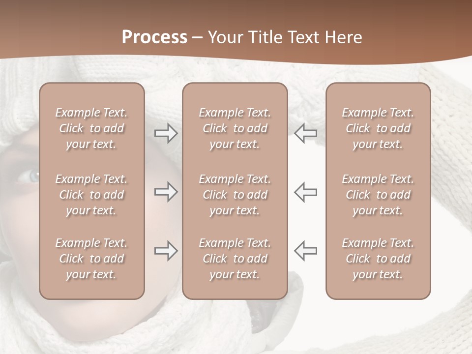 Woman Winter One Woman Only PowerPoint Template