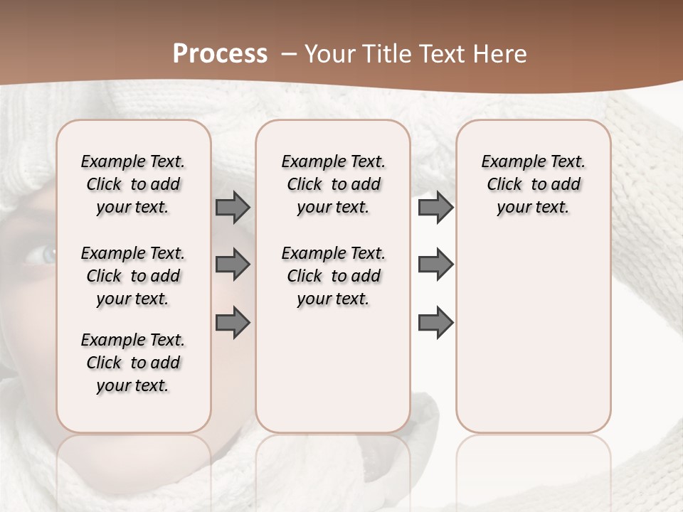 Woman Winter One Woman Only PowerPoint Template