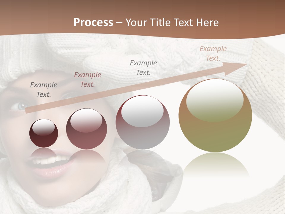 Woman Winter One Woman Only PowerPoint Template