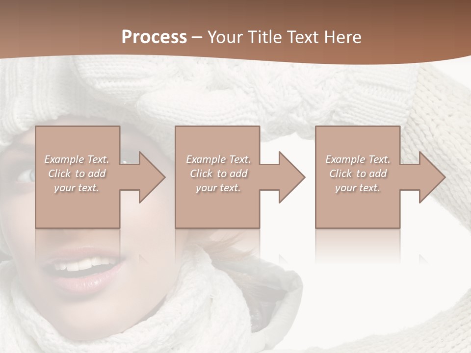 Woman Winter One Woman Only PowerPoint Template
