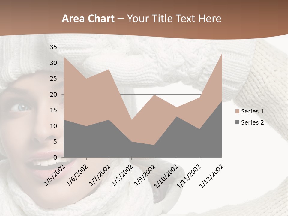 Woman Winter One Woman Only PowerPoint Template