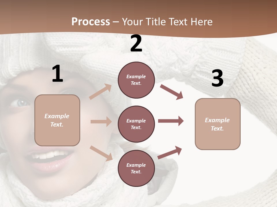 Woman Winter One Woman Only PowerPoint Template