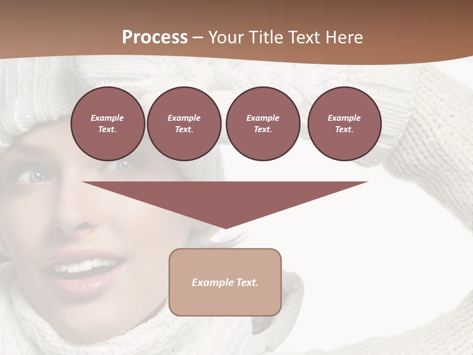 Woman Winter One Woman Only PowerPoint Template