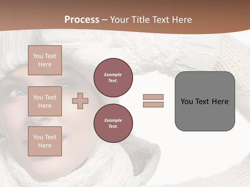 Woman Winter One Woman Only PowerPoint Template