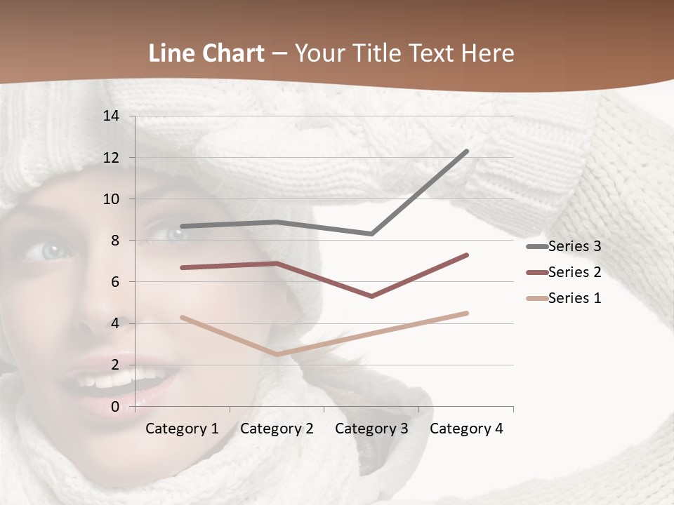 Woman Winter One Woman Only PowerPoint Template