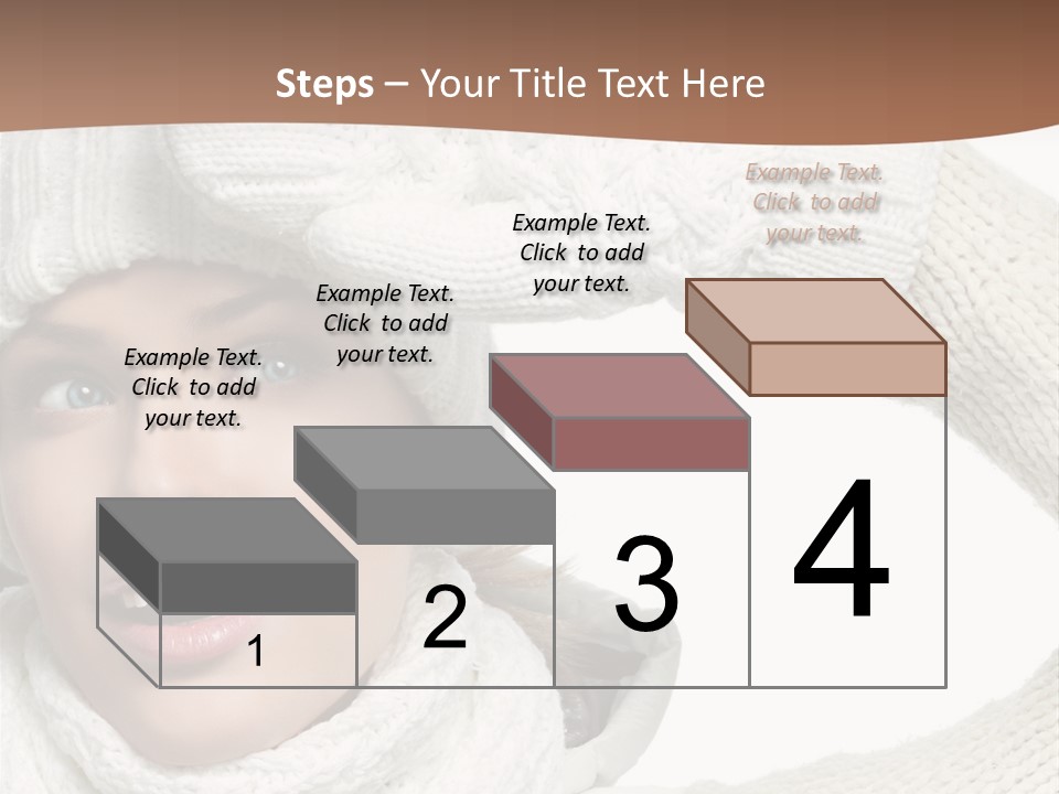 Woman Winter One Woman Only PowerPoint Template