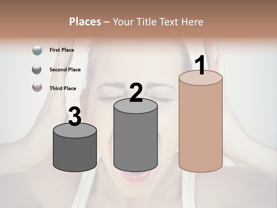 Isolated Stress Emotional PowerPoint Template