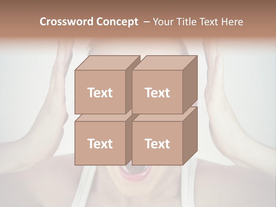 Isolated Stress Emotional PowerPoint Template