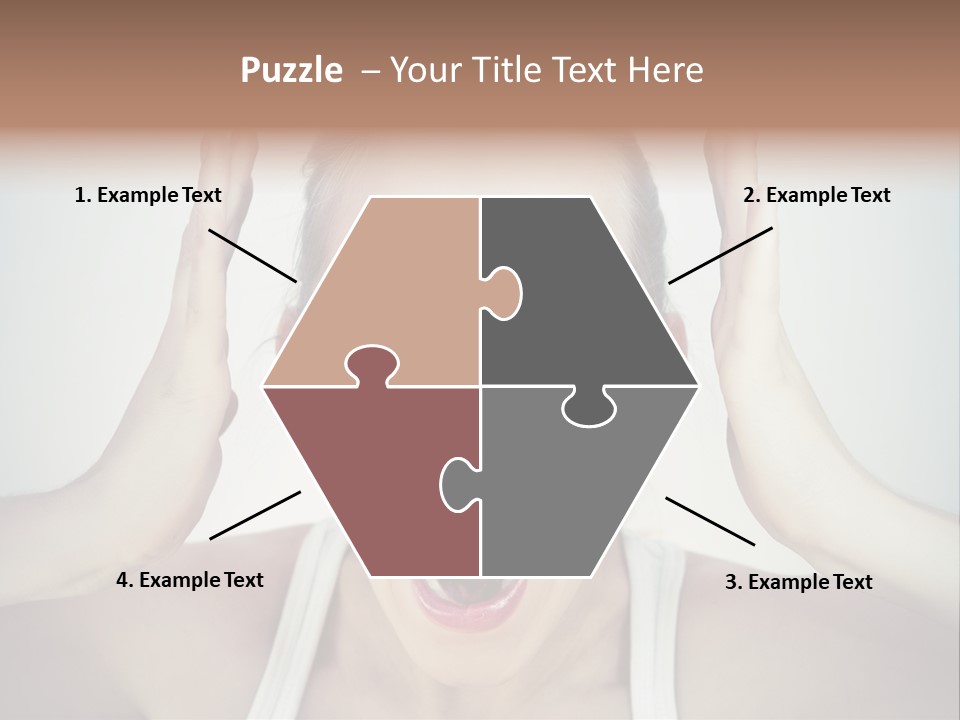 Isolated Stress Emotional PowerPoint Template