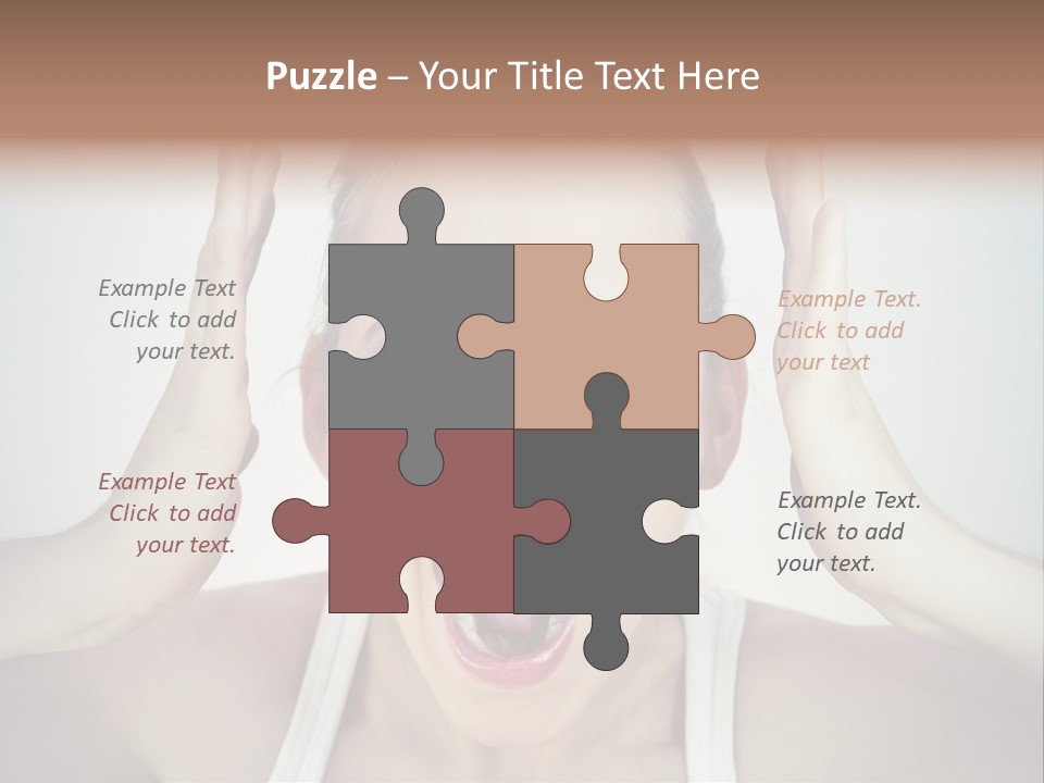 Isolated Stress Emotional PowerPoint Template