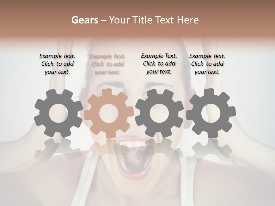 Isolated Stress Emotional PowerPoint Template