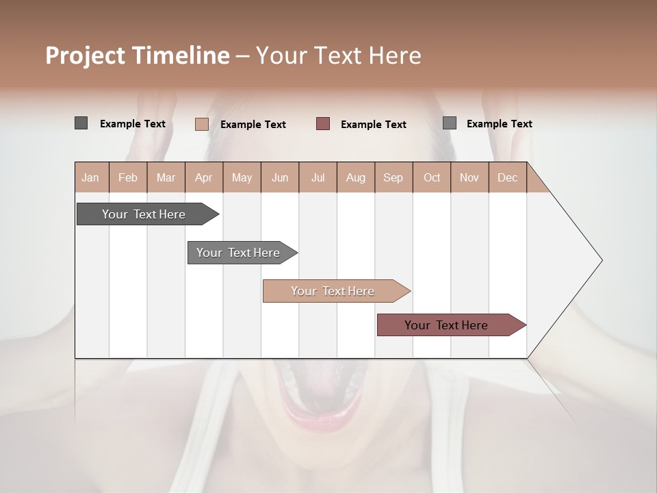 Isolated Stress Emotional PowerPoint Template