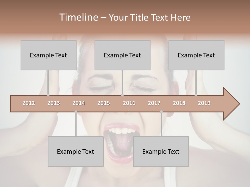Isolated Stress Emotional PowerPoint Template