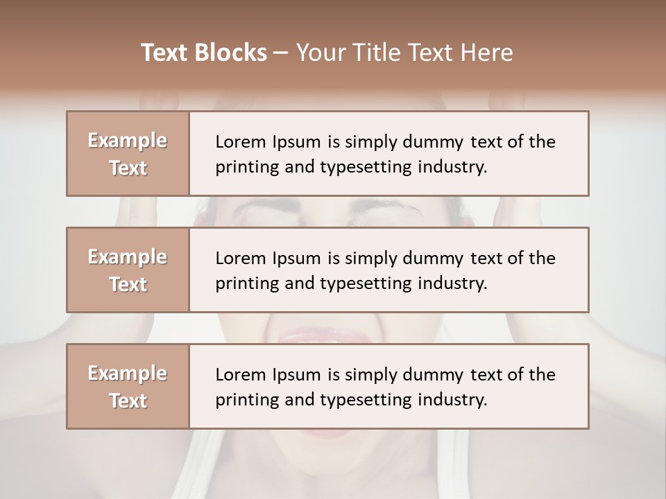 Isolated Stress Emotional PowerPoint Template