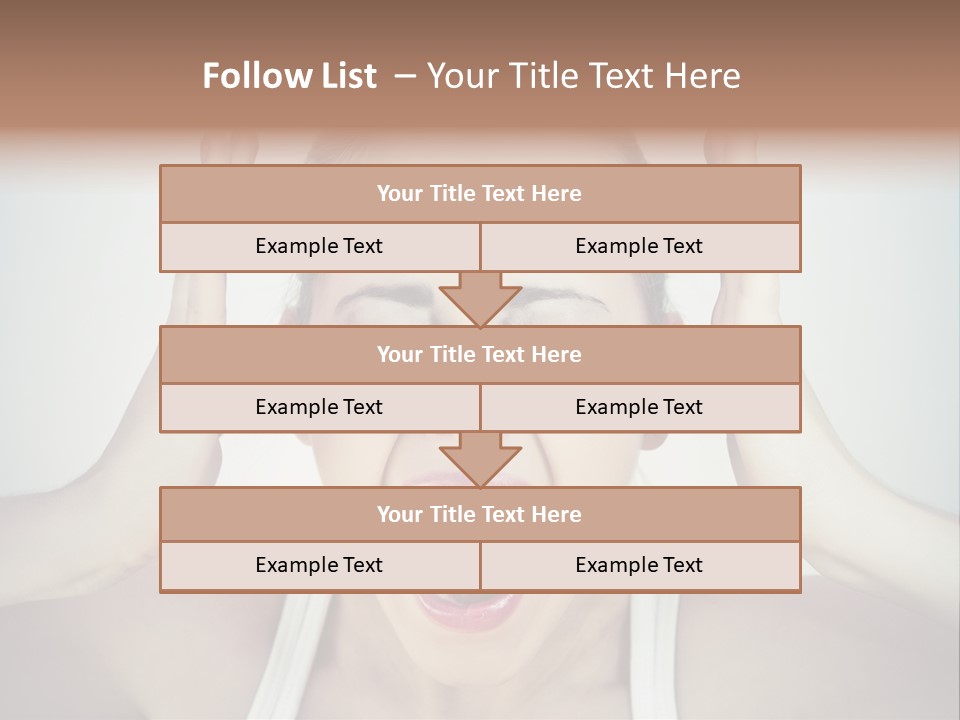Isolated Stress Emotional PowerPoint Template