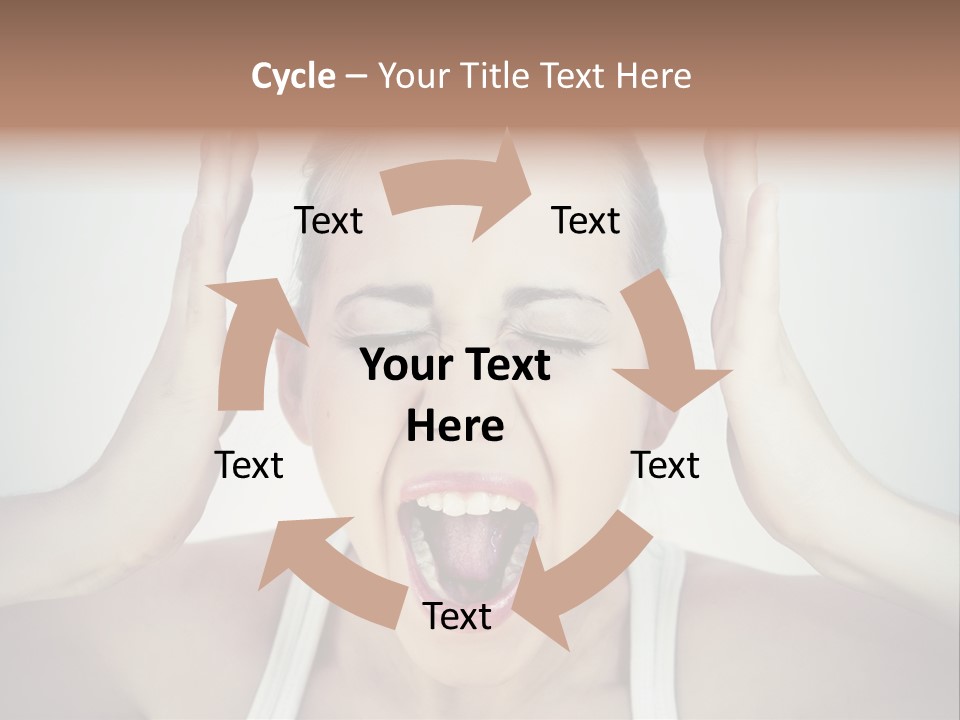 Isolated Stress Emotional PowerPoint Template