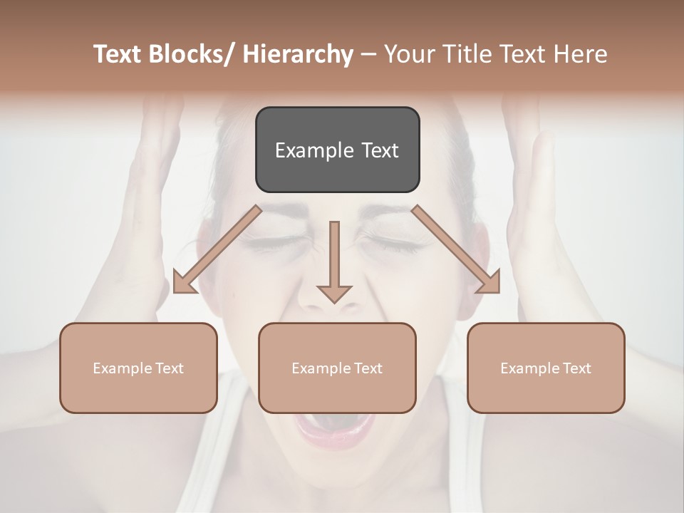 Isolated Stress Emotional PowerPoint Template