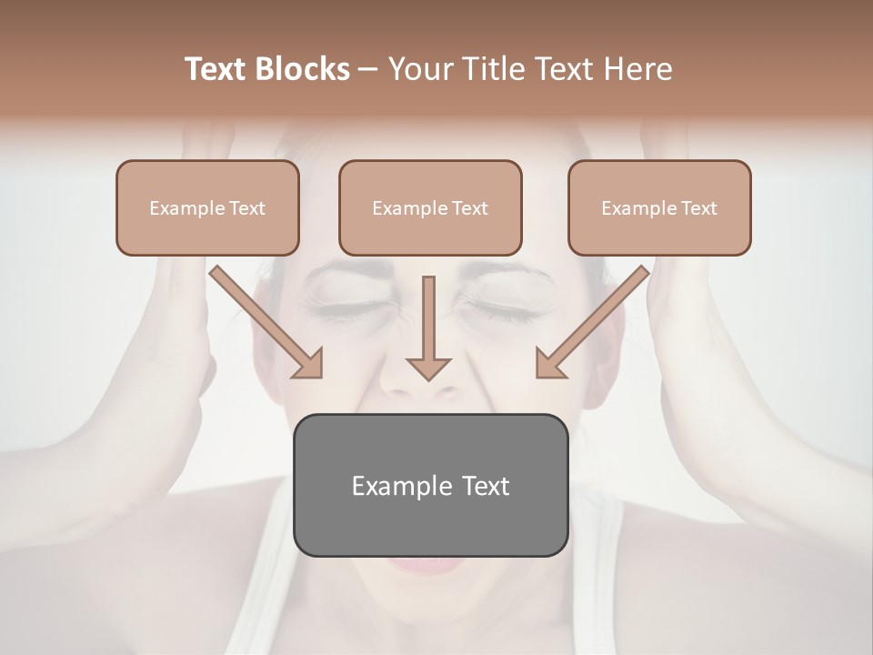 Isolated Stress Emotional PowerPoint Template