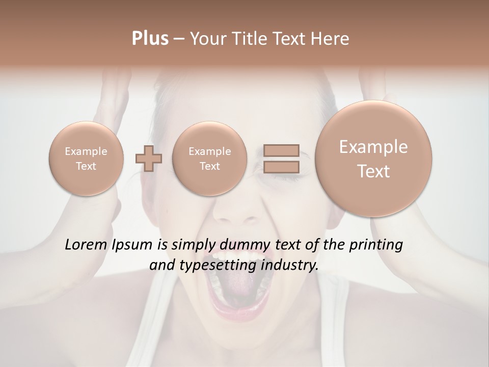 Isolated Stress Emotional PowerPoint Template