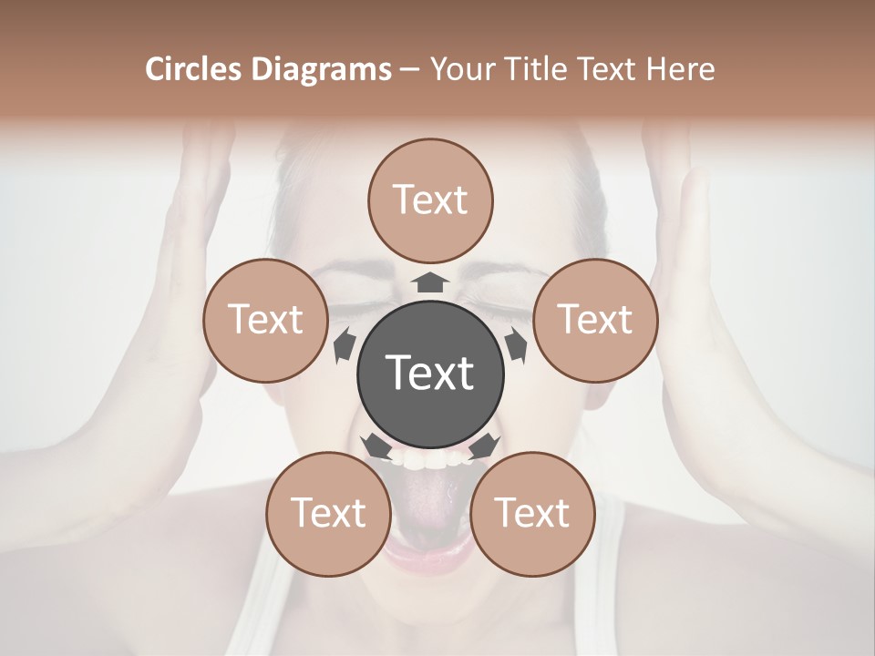 Isolated Stress Emotional PowerPoint Template