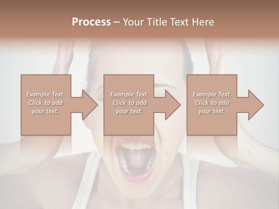Isolated Stress Emotional PowerPoint Template