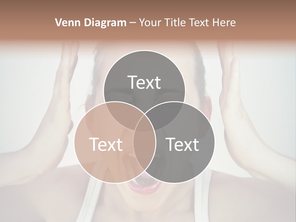 Isolated Stress Emotional PowerPoint Template