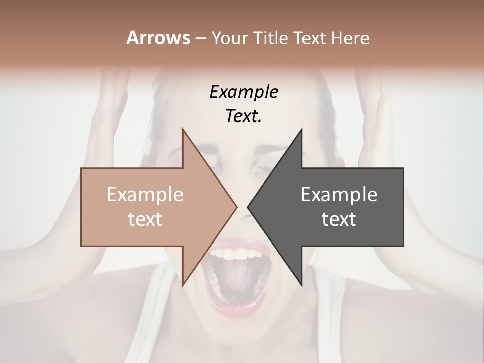 Isolated Stress Emotional PowerPoint Template