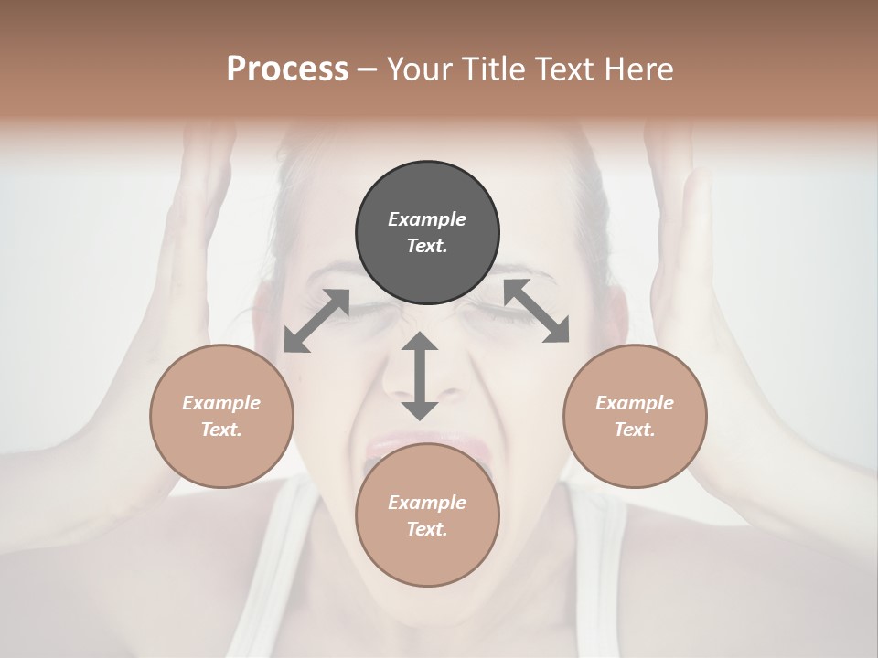 Isolated Stress Emotional PowerPoint Template