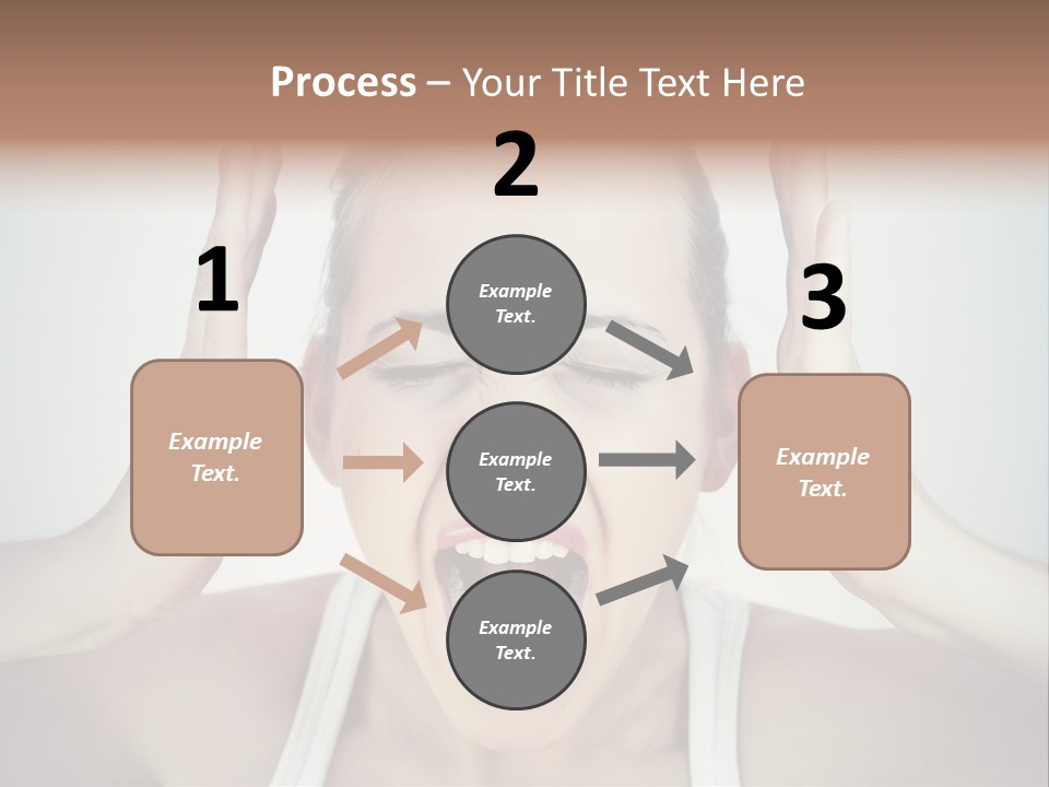 Isolated Stress Emotional PowerPoint Template