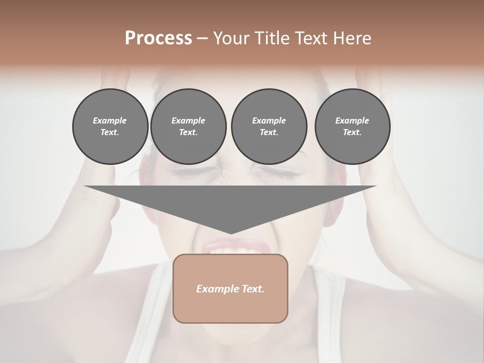 Isolated Stress Emotional PowerPoint Template