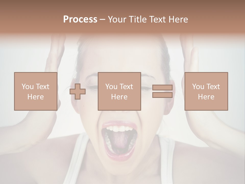Isolated Stress Emotional PowerPoint Template