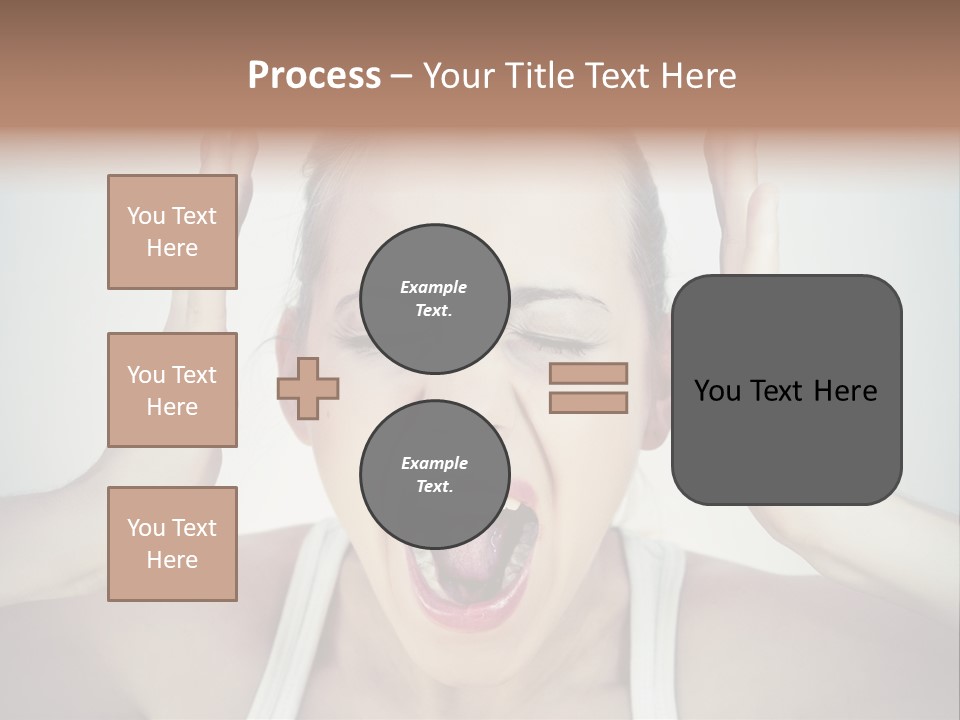 Isolated Stress Emotional PowerPoint Template
