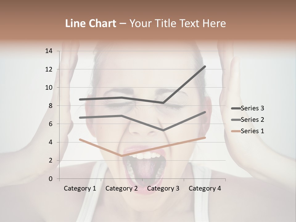 Isolated Stress Emotional PowerPoint Template