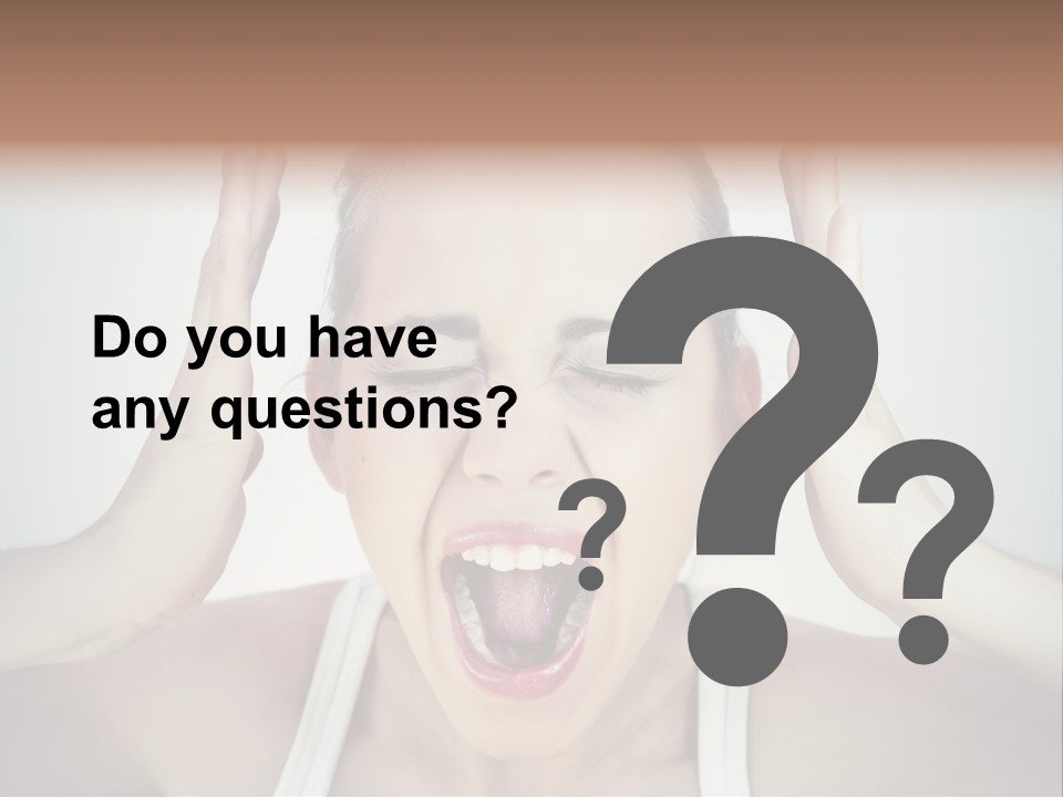 Isolated Stress Emotional PowerPoint Template