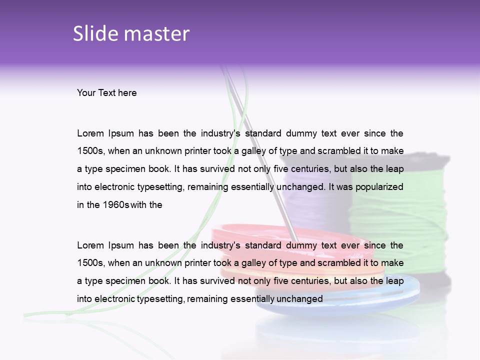 Design Textile Group PowerPoint Template