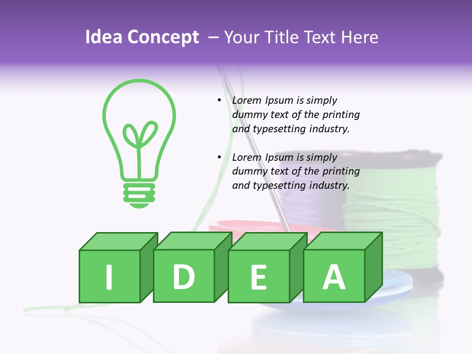 Design Textile Group PowerPoint Template