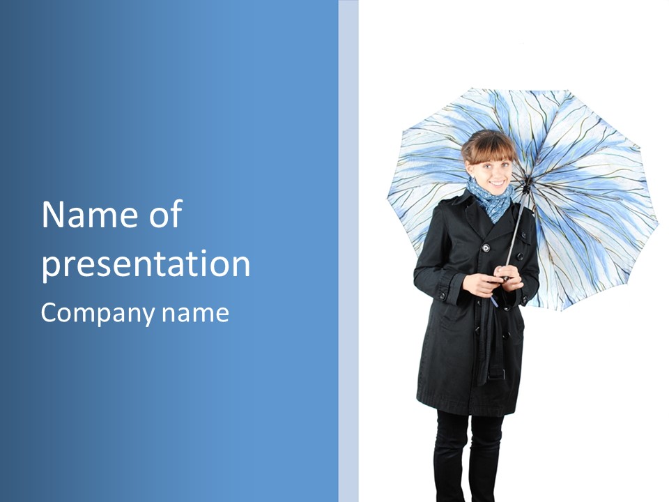 White Background Looking PowerPoint Template