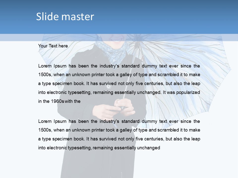 White Background Looking PowerPoint Template