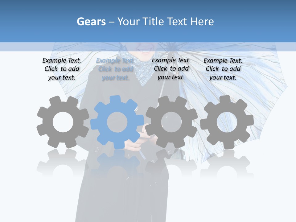 White Background Looking PowerPoint Template