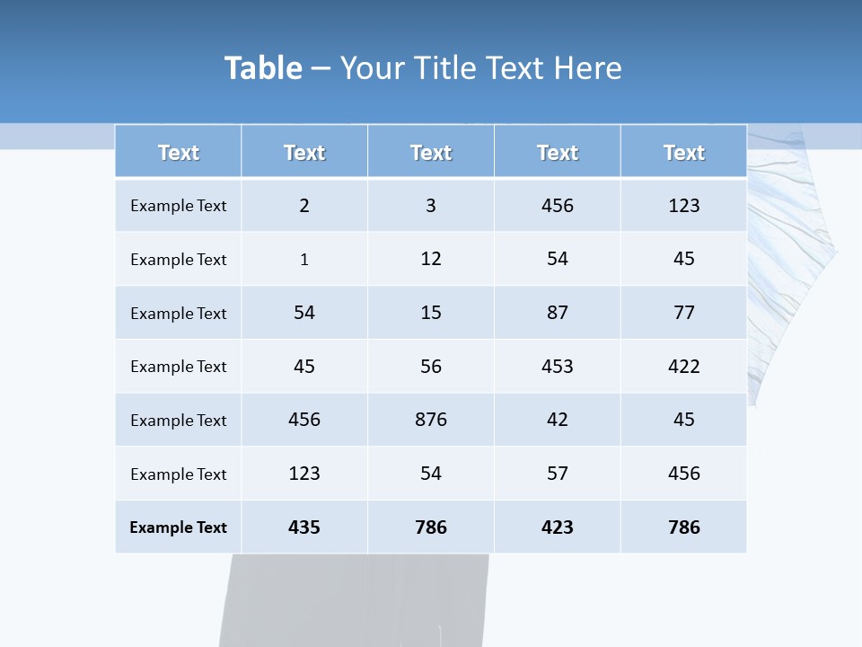 White Background Looking PowerPoint Template