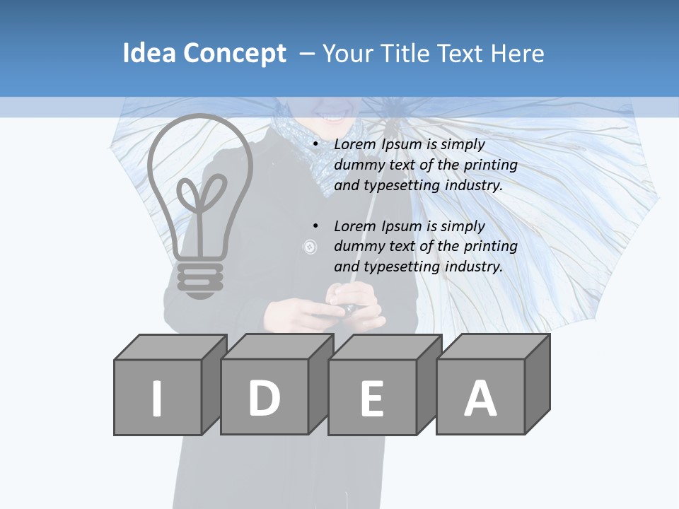 White Background Looking PowerPoint Template