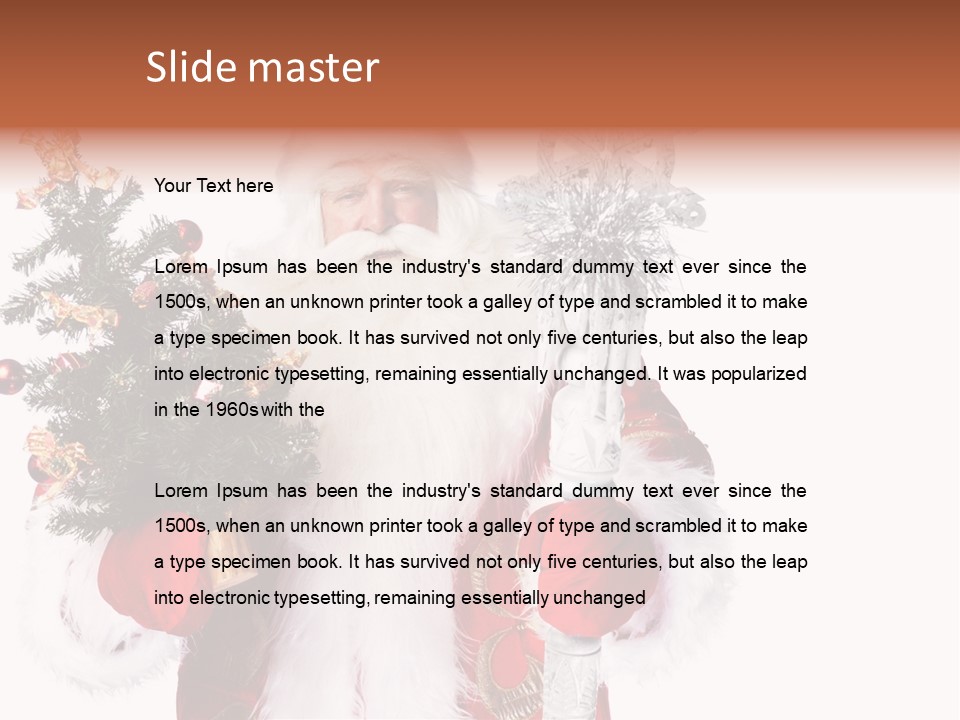 Stick Greeting Beard PowerPoint Template