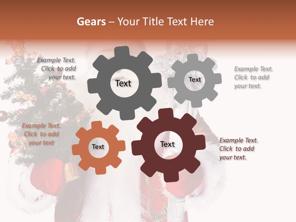 Stick Greeting Beard PowerPoint Template