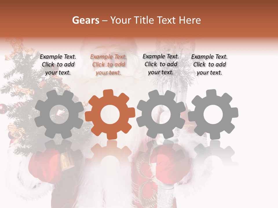 Stick Greeting Beard PowerPoint Template