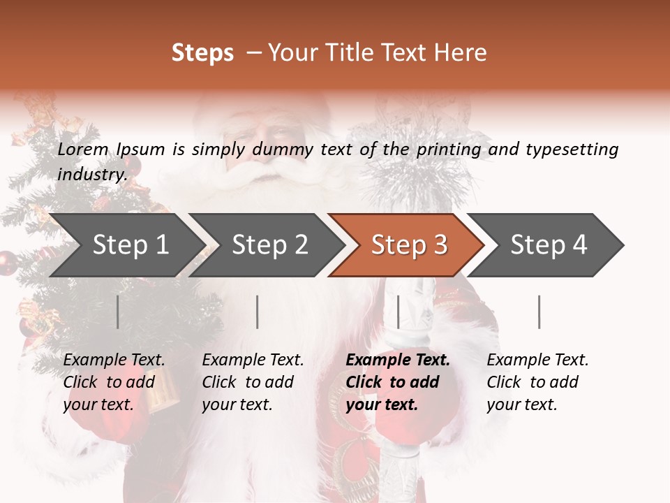 Stick Greeting Beard PowerPoint Template